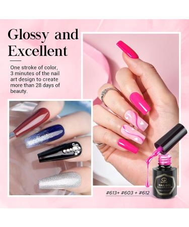 MEFA 23 Pcs Gel Nail Polish Set - Summer Bright Classic Colors with Glossy & Matte Top Coat - Starter Manicure Kit for Women - DIY Salon Gift - Buy Online on GoSupps.com