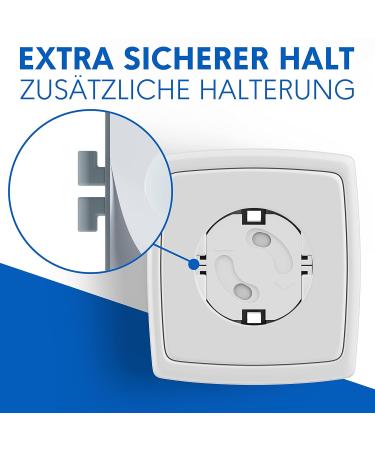 Adlersfeld 16112 Child Lock Sockets - 20 Piece White Set with 3M Adhesive | Safe Socket Protection for Babies - Buy Online on GoSupps.com