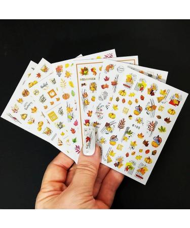 Decorations Manicure Slider Decals DIY Abstract Maple Leaf French Style Nail Art Stickers(Set 02) - Buy Online on GoSupps.com