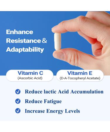 Altitude Sickness Prevention Formula | 60 Capsules with Vitamin C & Alpha Lipoic Acid | No-GMO & Allergen-Free - Buy Online on GoSupps.com