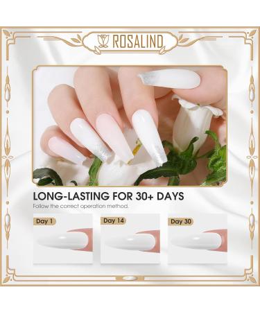 ROSALIND Base Coat Top Coat UV Gel Nail Polish Shellac Primer Top Coat & Base Coat for Nails Set of 2 10 ml Nail Art Manicure Set - Buy Online on GoSupps.com