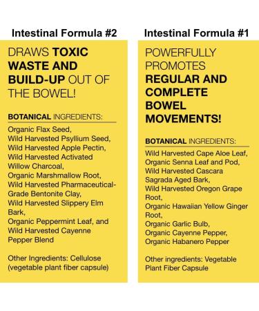 Dr. Schulze's Intestinal Formula #2 (8 Ounces) and Intestinal Formula #1 Capsules (90 Capsules) - Organic Herbal Supplements - Buy Online on GoSupps.com