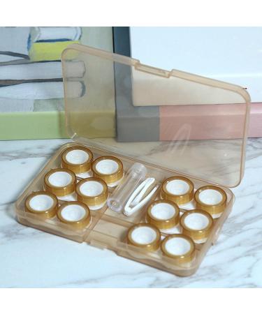 Harayaa 4x Travel Case for 6 Pairs of Contact Lenses - Leak-Proof Silicone Seals Compact & Stylish for Women - Ideal for International Travel - Buy Online on GoSupps.com