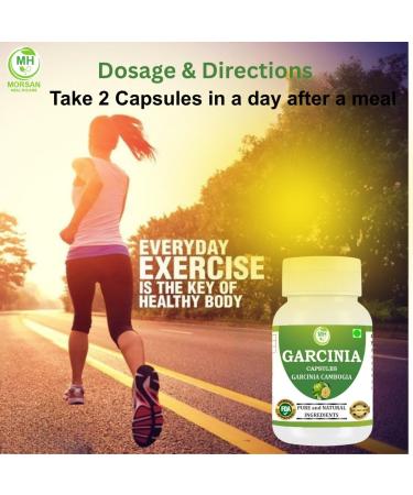 Garcinia Cambogia Capsules 500 mg (9:1 Extract) 240 Veg Capsules | for Men & Women | Plant-Based Herbal Supplement | Vegan & Gluten-Free (Pack of 4) 120 Count (Pack of 2) - Buy Online on GoSupps.com