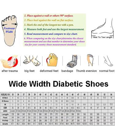 FZYUAN Women's Extra Wide Diabetic Shoes with Adjustable Closures - Black, Size 7 - Buy Online on GoSupps.com