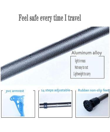 Forearm Crutches Adjustable Forearm Crutches Height Adjustable Elbow Shockproof Walking Crutches with Comfortable Grips Assistance for Men/Women Lightweight Arm Crutch Journey - Buy Online on GoSupps.com