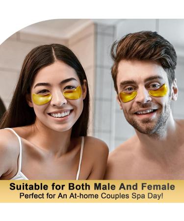 24K Golden Glow Under Eye Patches - Collagen Eye Masks for Dark Circles & Puffiness | 30 Pairs | Reduces Wrinkles & Refreshes Skin - Buy Online on GoSupps.com