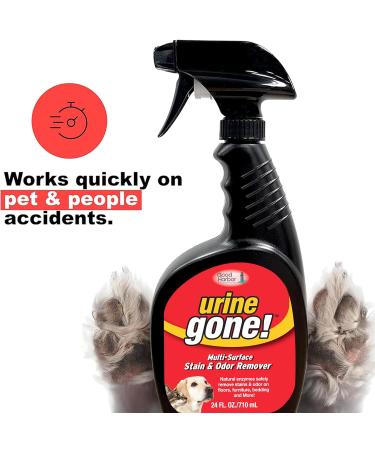 Urine Gone Stain & Odor Eliminator: Professional Strength Fast-Acting Enzyme-Based Solution Instantly Penetrates and Neutralizes into the Fibers of a Carpet Stops Pets from Remarking - Buy Online on GoSupps.com