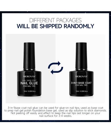 Morovan Cat Eye Gel Nail Polish Kit with UV Light - Black Solid Colors - Gel Liner, Base Coat, and Top Coat - Complete Gel Nail Polish Set - Buy Online on GoSupps.com