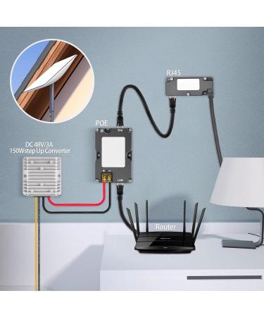 HIOPOIUYT Gigabit Ethernet Injectors Power Supply 150W For High Speed Networks Devices For Enhancing Data & Power Transmission - Buy Online on GoSupps.com