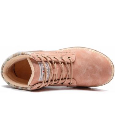 AnjouFemme Women's Waterproof Hiking Boots - Lightweight Outdoor Ankle Boots for Winter Walking and Backpacking - Pink, Size 8 - Buy Online on GoSupps.com