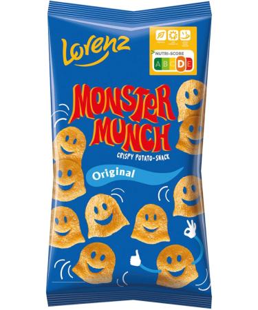 Lorenz Monster Munch Potato Snacks Pack of 6 (6 x 75g Bags) + Usy Block - Buy Online on GoSupps.com