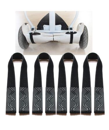 Woyeainy 4 Pack Adjustable Hoverboard Seat Attachment Straps .Replacement Extra Straps for Kart Accessories Hoverboard Kart Replacement Straps with Wavy Gel