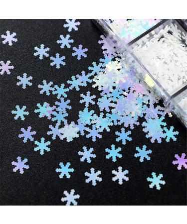 Trendy Nail Decals DIY Nail Accessories Christmas for Nail Art Decoration 3D Snowflake Sequins Glitter Set Christmas Nail Stickers(03) Style 03 - Buy Online on GoSupps.com