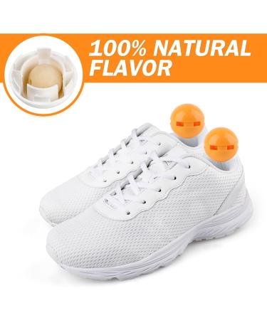 Shoe Deodorizer Anti Odour Trainer Deodoriser Balls Air Fresheners for Car Gym Bag Wardrobe Lockers Footwear Citrus Scent 6 Pack Orange - Buy Online on GoSupps.com