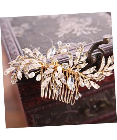 Didiseaon Rhinestone Hairpin Bridal Hair Clip Pearl Hair Clip Wedding Hair Clip Wedding Hair Comb Rhinestone for Hair Rhinestone Side Comb Hair Teasing Comb Bride Dress Hair up - Buy Online on GoSupps.com