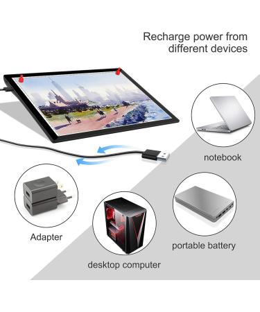 Light Tracing Box Rechargeable  Winshine Portable LED Light Board  Light Board for Diamond Art Painting  5 Levels Stepless Dimming Drawing Tracking Light Pad  Artistic Design Sketching Black - Buy Online on GoSupps.com