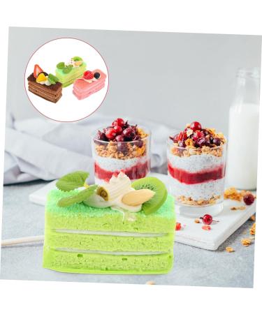 HOMSFOU 15 Pcs Simulation Cake Model Cake Display Model Fake Decorative Cakes Fake Cupcake Artificial Mousse Cake Photo Prop Food Toy Simulation Dessert Models Cupboard Fake Decoration - Buy Online on GoSupps.com