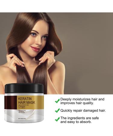 Gregali Collagen Hair Mask Nourishing Treatment Conditioner Hair Masks Deep Repair Collagen Hair Mask Nourishing Care Collagen Hair Mask for Dry and Damaged Hair - Buy Online on GoSupps.com