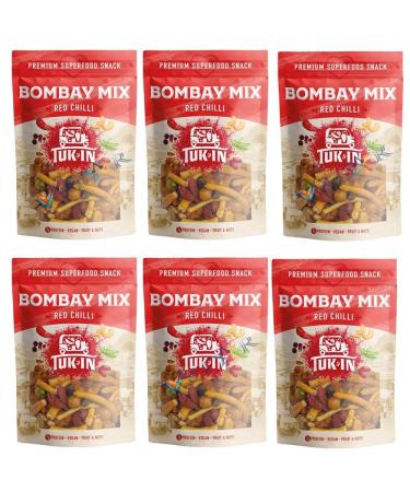 Tuk In Red Chilli Lime Pickle & Mango Chutney Bombay Trail Healthy Snack Mix Pack 40g (Pack of 6 Red Chilli Bombay Trail Mix) Red Chilli Bombay Trail Mix 40 g (Pack of 1)