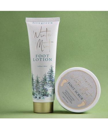 Live Green Bath and Body Gift Set - Winter Mint Foot Spa with Fuzzy Socks, Lotion, and Scrub - Buy Online on GoSupps.com
