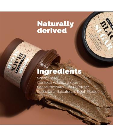 PRETTYSKIN Gentle Strawberry Scent Black Sugar Mild Scrub for Smooth & Hydrated Skin - Natural Exfoliating Scrub with Plant-Based Oils for Sensitive Skin - All Skin Types 3.52 oz - Buy Online on GoSupps.com