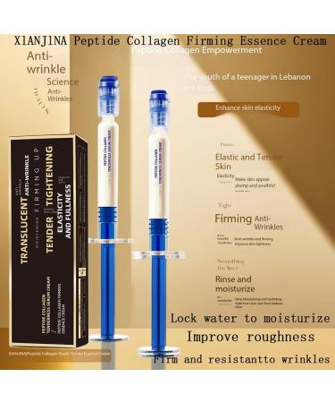  Grgowe 2PC Micromolecular Collagen Anti Wrinkle Lotion Face Serum Peptide Collagen Firming Essence Moisturizer Relieve Dryness Smooths Expression Wrinkles - Buy Online on GoSupps.com