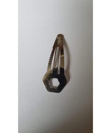 EDC Gear Haarklammer known from the program Galileo ProSieben hair clip multitool 11 in 1 premium stainless steel great gift idea silver