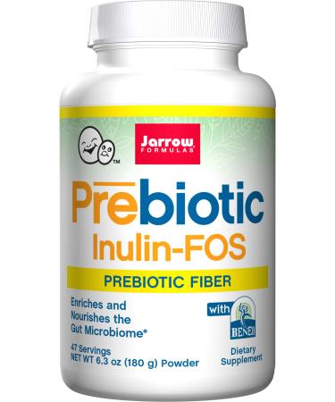 Jarrow Formulas Prebiotic Inulin FOS Powder 6.3 oz (180 g)