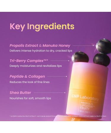 CNP Lip Duo - Honey Lip Butter Bundle | Hydrating Overnight Manuka Lip Balm & Mask 12hrs Long-lasting Moisture Gentle Exfoliation Korean Skin Care - Buy Online on GoSupps.com