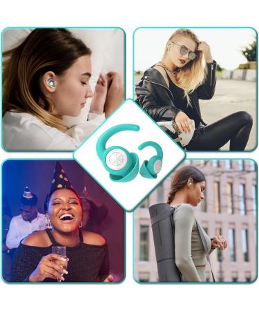 Buy Best Ear Plugs for Sleeping - Noise Cancelling Reusable Travel Case - Silicone Ear Plugs for Concert & Work - 2 Pairs Green - Buy Online on GoSupps.com