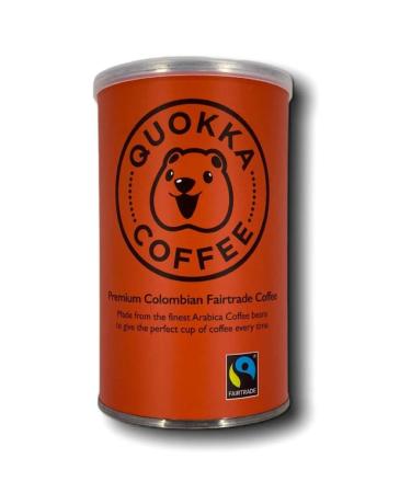 QuokkaCoffee Quokka Coffee Instant Coffee 100g Tin 10 Freeze dried granulated coffee Ethical Colombian Arabica Gold Blend Medium roast smooth to drink Premium Pure Colombian Coffee 100g Tin 10 1KG