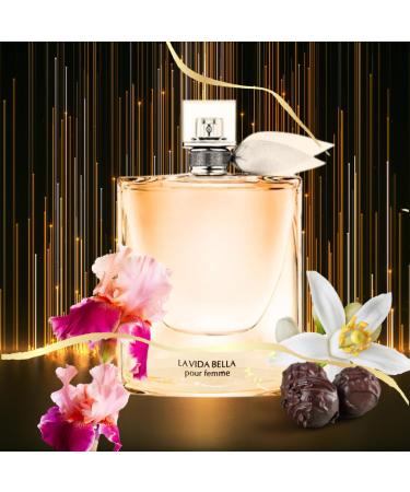 Womens La Vida Bella Pour Femme Eau de Parfum 3.4 Fl. Oz. Floral Fruity Gourmand fragrance for Women. - Buy Online on GoSupps.com