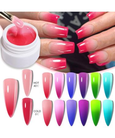 Builder Gel for Nails Red Thermal Extension Nail Gel UV/LED Nail Base Solid Building Gel for Nail Extension & Modeling Strengthening Nail Art Decoration - Buy Online on GoSupps.com