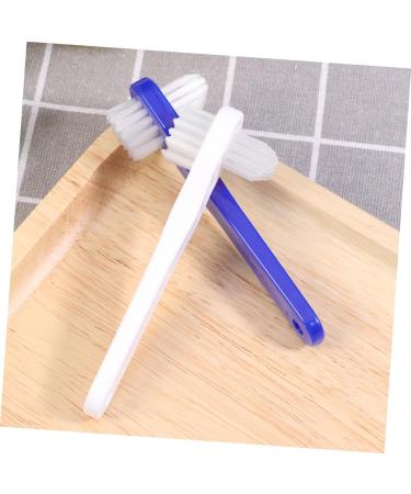 Beavorty Double-Headed Toothbrush Set - 4 Pieces for Effective Artificial Teeth Cleaning | Double-Sided Prosthesis Brush - Buy Online on GoSupps.com