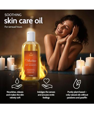 Vibratissimo Hot Moments Warming Soothing Massage Oil Erotic Love Oil Hot Moments 250 ml (Pack of 1) - Buy Online on GoSupps.com