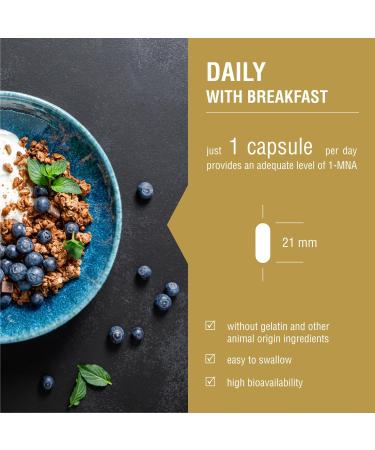 Endotelio 1-MNA PRO Anti-Aging Supplement Optimizes NAD+ Double Dose for Faster Effects Biohacking Cell Health Support Scientifically Formulated 30 Capsules - Buy Online on GoSupps.com