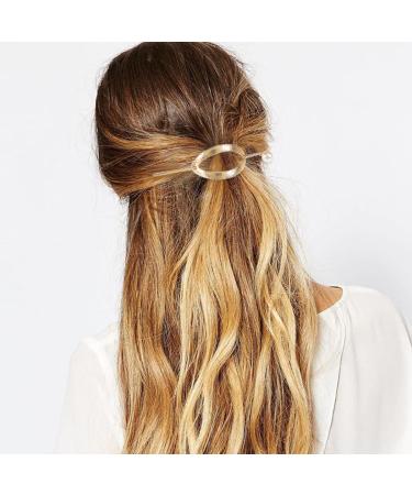 Celtic Hair Clips for Women - Vintage Hollow Metal Hairpins (Set of 4) for Weddings Parties & Office | Gold & Silver Styles - Buy Online on GoSupps.com