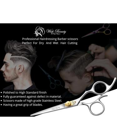 Hair Cutting Scissors Haircut Shears Professional Barber Hair Trimming Razor Edge Scissor Japanese Stainless Steel 6.5 inch for Hairdressing Home Salon - Buy Online on GoSupps.com