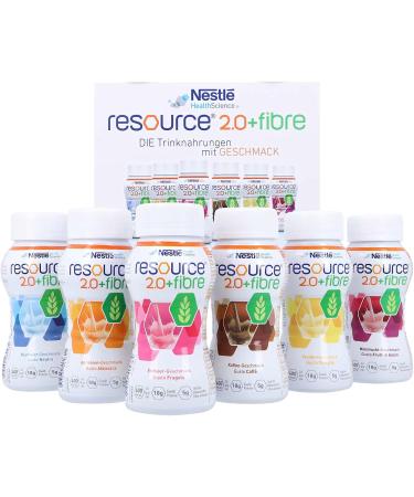 Buy Resource 2.0+FIBRE High-Caloric Drinking Food - Gluten-Free Low Lactose 6 Varieties (200 ml Each) | International Shipping Available - Buy Online on GoSupps.com