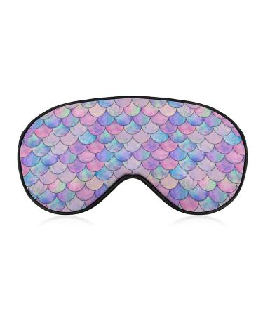 Mermaid Rainbow Sleep Mask Eye Mask for Women Men Comfortable and Soft Sleeping Eye Cover with Adjustable Elastic Strap Block Out Light Fashion Patterns Blindfold for Travel Nap Meditation - Buy Online on GoSupps.com