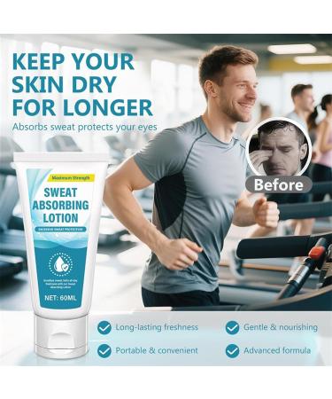  Byuexhp Facial antiperspirant absorbs perspiration odor control 60 ml facial antiperspirant for athletes women men outdoor sports summer workout - Buy Online on GoSupps.com