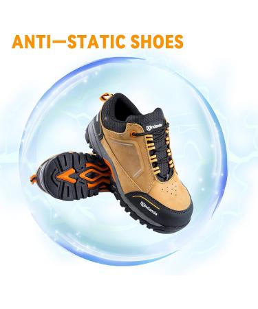 ANDANDA Men's Waterproof Hiking Work Boots - Lightweight and Durable for Industrial, Construction, Electronics Workshop - Size 10 X-Wide - Buy Online on GoSupps.com