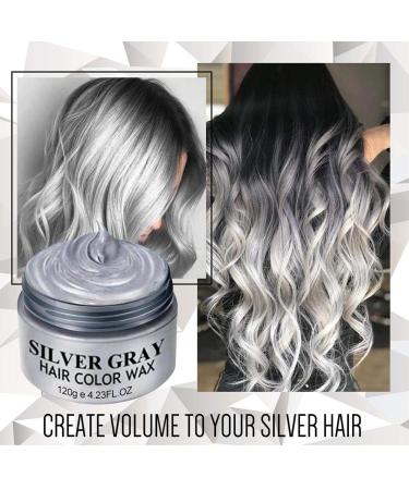 Bonbela Silver Gray Hair Color Wax - Temporary Hair Styling Wax for Men & Women - International Shipping Available - Buy Online on GoSupps.com