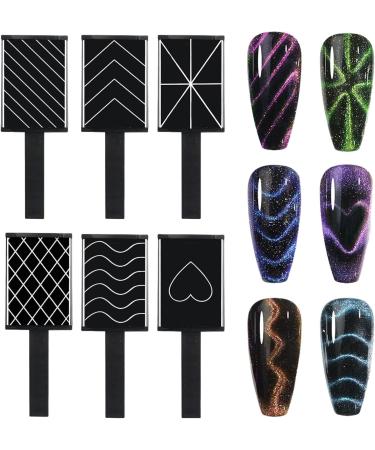 Generic Nail Magnet Set - Manicure Nail Tool Set | Portable Cat Eye Gel Nail Polish Magnet Wand for Beginners Girls Women Manicurists - Buy Online on GoSupps.com
