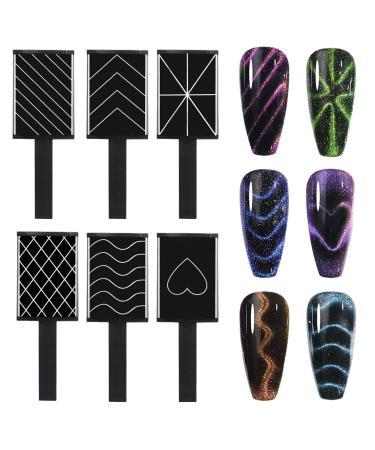 Nail Magnet Set Tools Nail Polish Set Polish Magnet Cat Eye Magnet for Nails Strong Suction Nail Polish Cat Eye Magnet Board Magnet