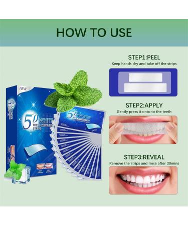 Elunara Teeth Whitening Strips | 5d White Teeth Whitening Strips | Elunara Teeth Strips Whitener Strips Effective Teeth Reduced Sensitivity White Strips Teeth Whitener Kits Tooth Whitening Kits (2) - Buy Online on GoSupps.com