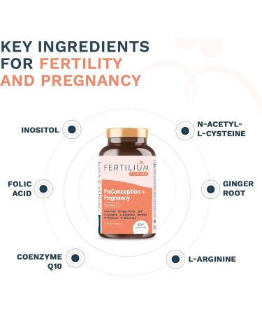 Organic Children's Vitamins for Women | Folic Acid Inositol Q10 B12 & 9 Minerals - 60 Vegetarian Capsules for Fertility & Pregnancy - Buy Online on GoSupps.com
