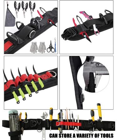 Adjustable Fishing Wading Belt - Rod Holder & Kayaking Accessory Belt - Black - Buy Online on GoSupps.com