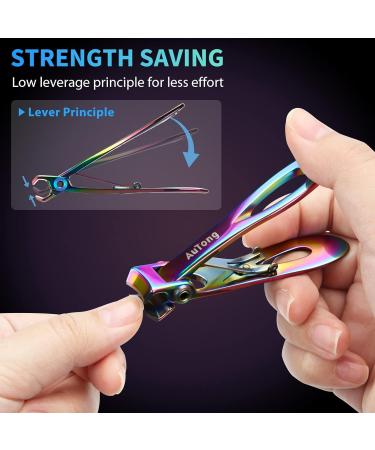 AuTong Professional Nail Clippers Set for Family Large Rainbow - Buy Online on GoSupps.com